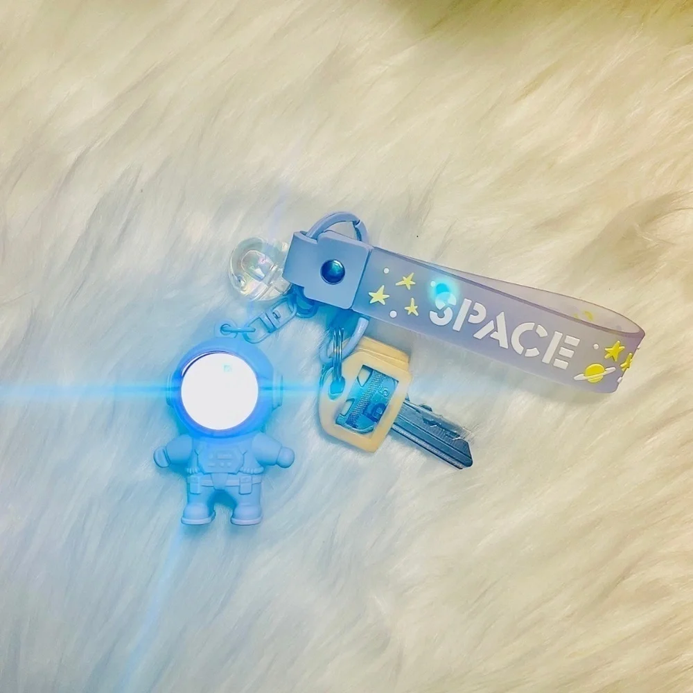 Purple Astronaut Keychain